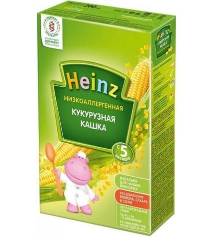 Каша Heinz низкоаллергенная кукурузная с 5 месяцев