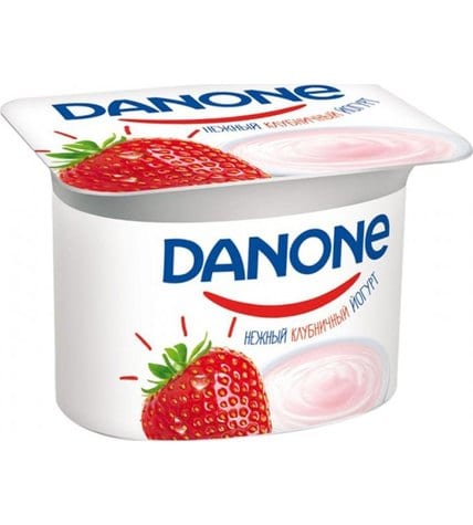 Йогурт Danone с клубникой с 3 лет 2,9% 110 г