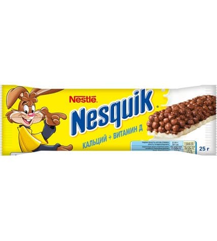 Батончик Nestle Nesquik c цельными злаками шоколадный