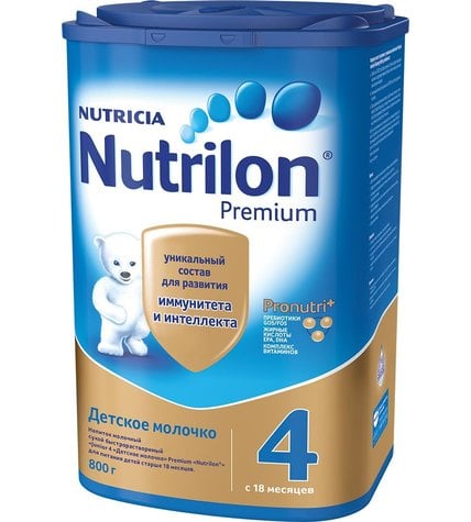 Детское молочко Nutrilon 4 Premium детская с 18 месяцев 800 г
