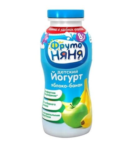 Питьевой йогурт ФрутоНяня яблоко - банан с 8 месяцев 2,5% 200 г