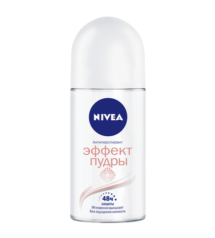 Дезодорант-антиперспирант Nivea Эффект пудры шарик 