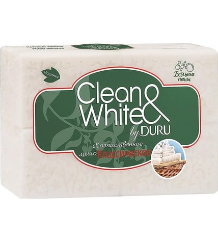 Мыло Duru Clean White хозяйственное 115 г 2 шт