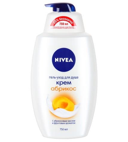 Гель-уход Nivea Крем абрикос для душа женский