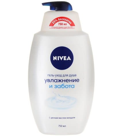 Гель-уход Nivea Увлажнение и забота для душа женский