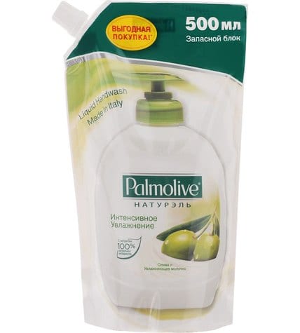 Жидкое мыло Palmolive Интенсивное увлажнение Олива и молочко запасной блок для диспенсера 500 мл