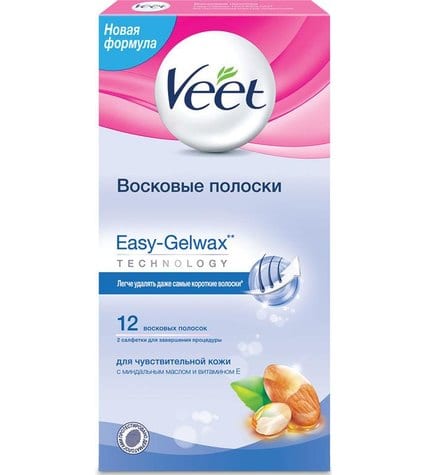 Восковые полоски Veet холодный воск для чувствительной кожи