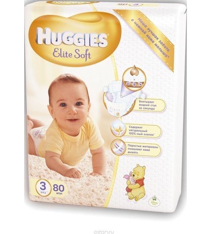 Подгузники Huggies Elite Soft 3 5-9 кг