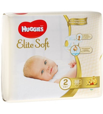 Подгузники Huggies Elite Soft 2 3-6 кг
