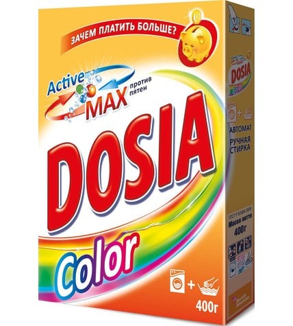 Стиральный порошок Dosia Color для всех типов стирки для цветного белья 400 г