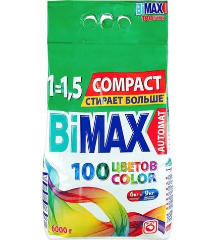 Стиральный порошок Bimax Color автомат для цветного белья 6 кг