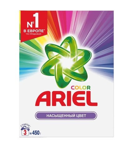 Стиральный порошок Ariel Color автомат для цветного белья 450 г