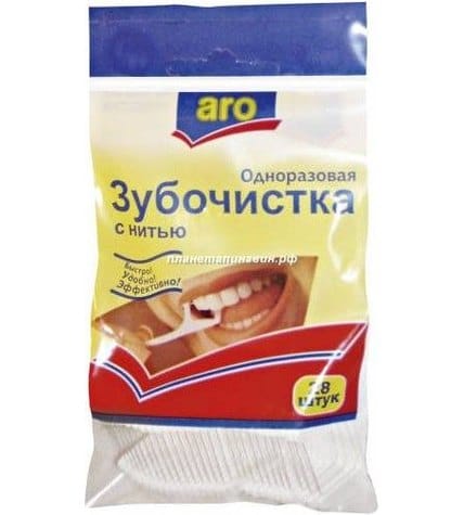 Зубочистка Aro с нитью
