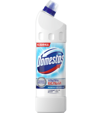 Чистящее средство Domestos Эксперт сила 7 ультра белый для унитаза 1 л