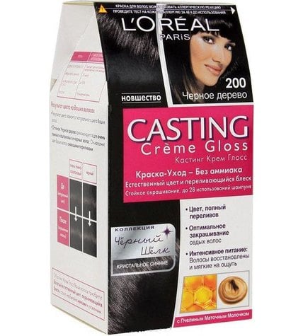 Краска для волос L'Oreal Casting Creme Gloss морозный черное дерево 200