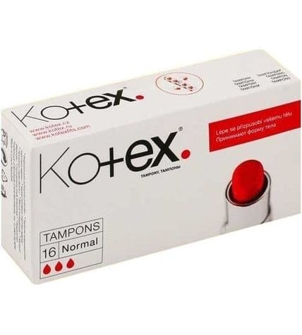 Тампоны Kotex Normal (упаковка 16 шт)
