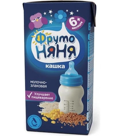 Кашка Фруто Няня молочно-злаковая жидкая с 6 месяцев