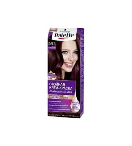 Крем-краска Palette для волос баклажан RFE3