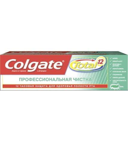Зубная паста-гель Colgate Total 12 Профессиональная чистка