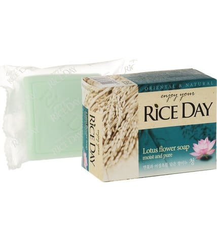 Туалетное мыло CJ Lion Rice Day с экстрактом лотоса 100 г