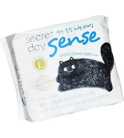 Прокладки женские Secret Day Sense Large ультратонкие дышащие органические