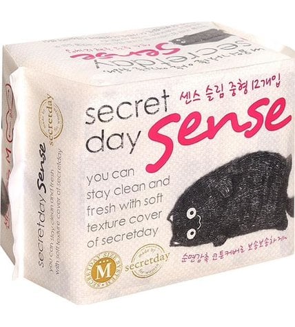 Прокладки женские Secret Day Sense Medium ультратонкие дышащие органические