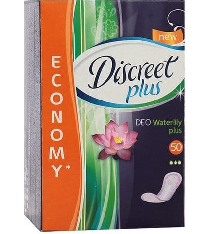 Ежедневные гигиенические прокладки Discreet Deo Water Lilly Plus