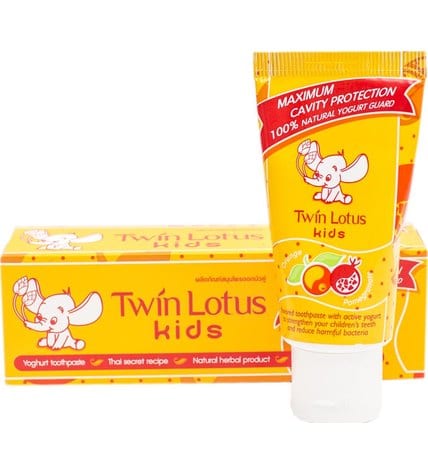 Зубная паста Twin Lotus Herbal Kids с апельсином и гранатом