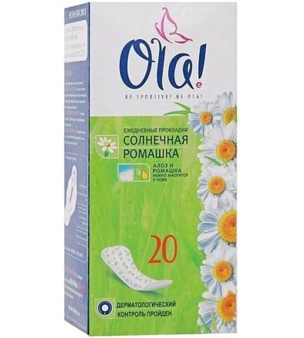 Прокладки Ola ежедневные с ароматом ромашки