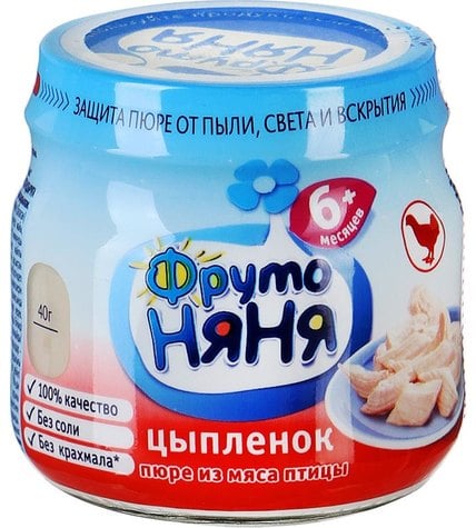 Пюре ФрутоНяня из мяса цыплят для детей с 6-ти месяцев