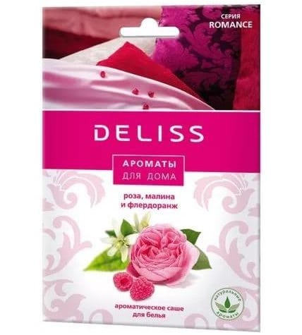 Саше ароматическое для белья Deliss Romance Шелковые объятия с ароматом розы, малины и флердоранжа