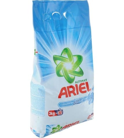 Стиральный порошок Ariel Touch of Lenor fresh автомат для всех видов тканей 3 кг