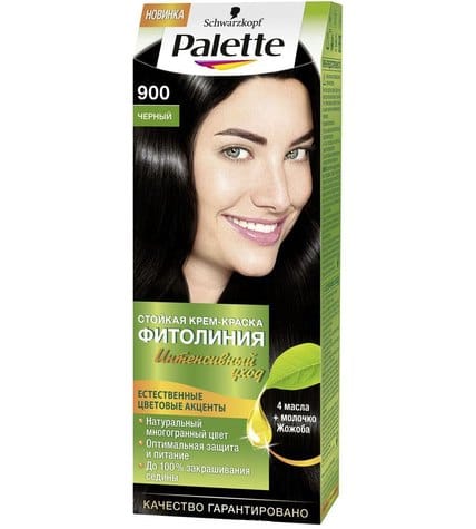Крем-краска для волос Palette Фитолиния черный 900