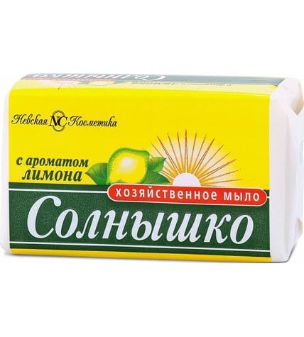 Мыло Солнышко хозяйственное с ароматом лимона 140 г