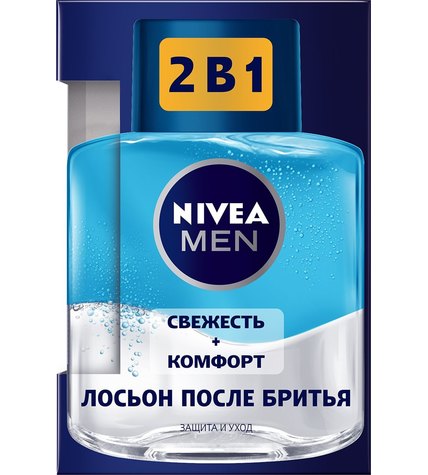 Лосьон после бритья Nivea Men Свежесть и Комфорт 2 в 1 Защита и уход