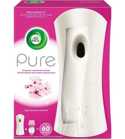 Освежитель воздуха Air Wick Pure Цветущая вишня аэрозольный в комплекте со сменным баллоном