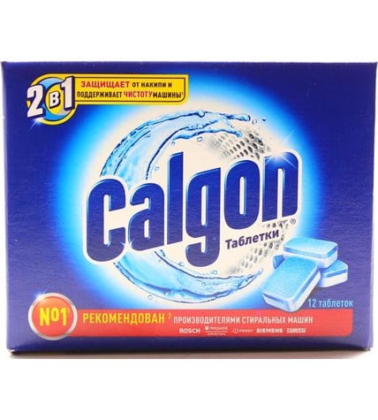 Таблетки Calgon 2 в 1 для смягчения воды