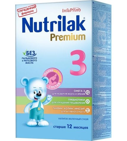 Детское питание смесь NUTRILAK 3 Premium c 1 года