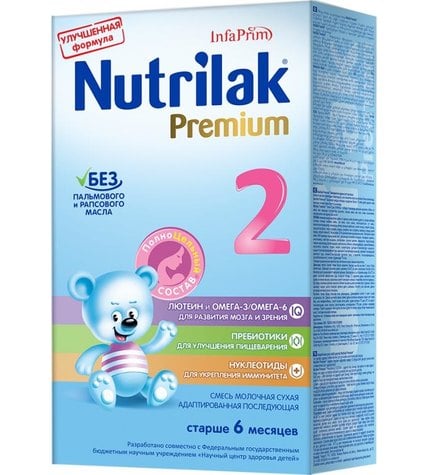 Смесь Nutrilak Premium 2 молочная адаптированная с 6 месяцев