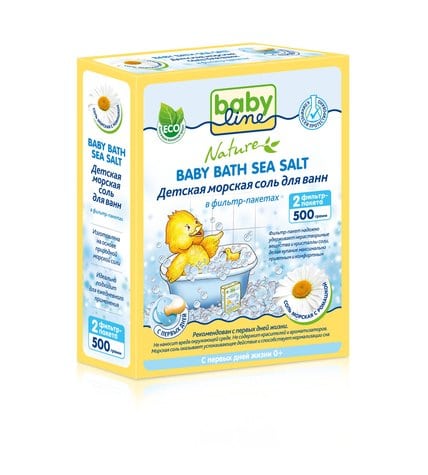 Морская соль Babyline nature Детская для ванн натуральная 