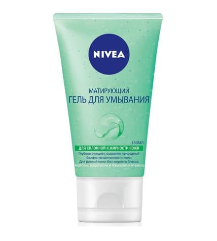 Гель Nivea Матирующий гель для умывания для склонной к жирности кожи для лица