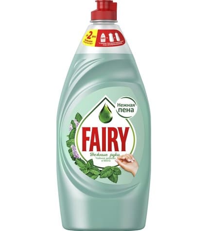Средство Fairy Нежные ручки Чайное дерево и мята для мытья посуды 900 мл