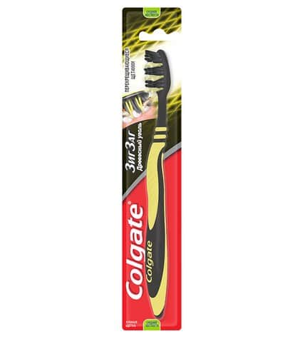 Зубная щетка Colgate Зиг Заг с древесным углем