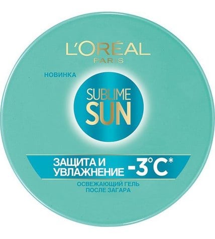 Гель L'Oreal Sublime Sun Защита и Увлажнение Освежающий для лица и тела после загара