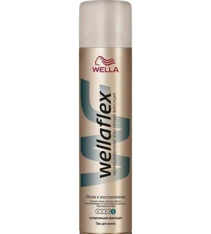 Лак Wellaflex для волос Объем и Восстановление суперсильной фиксации 400 мл