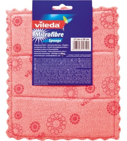 Салфетка Vileda впитывающая с микрофиброй 17 х 20 см