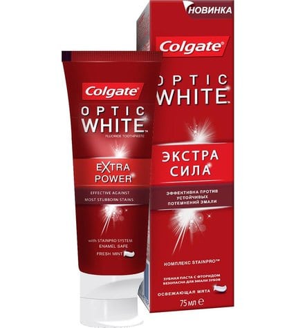 Зубная паста Colgate Optic White Экстра сила