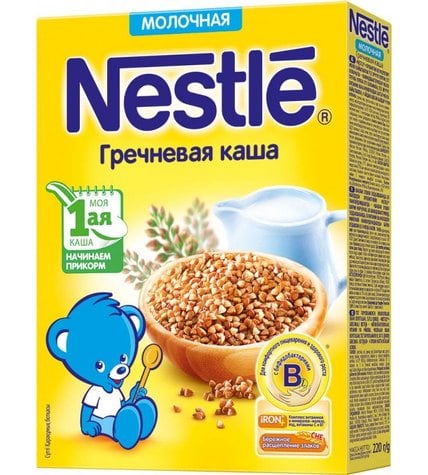 Каша Nestle молочная гречневая с 4 месяцев