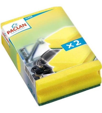 Губки Paclan для мытья посуды (2 шт)