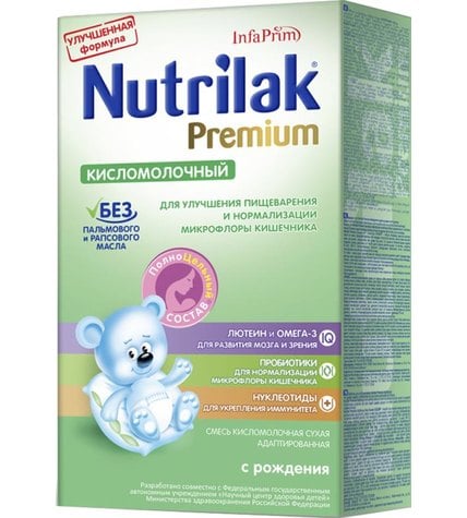 Cмесь Nutrilak Premium Кисломолочный адаптированная с рождения